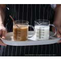 Glass Measuring Cup with Milk